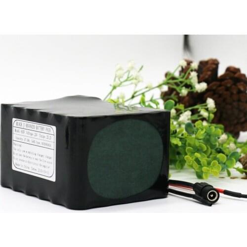 KLUOSI 24V Battrey 6S5P 25.2V 17.5Ah NCR18650GA Li-Ion Battery Pack with 20A Balanced BMS for Electric Motor Bicycle /Scooter