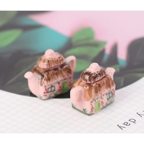 Lovely Porcelain Cup Water Kettle Tableware 1/12 Miniature Dollhouse Miniatures Kitchen Toy Dollhouse Accessories