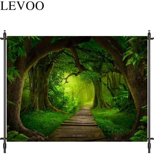 LEVOO photography backdrop path forest green natural grass photocall decor fabric new shoot photography backdrop