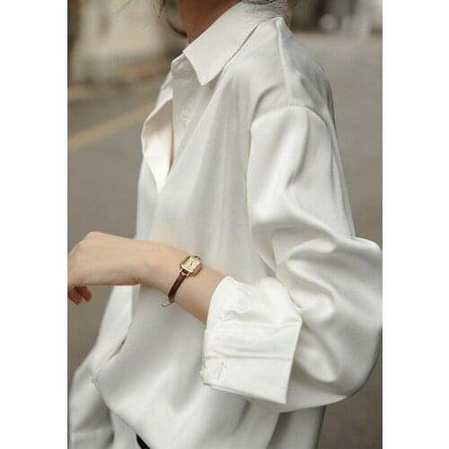Mazefeng Womens Satin Shirts
