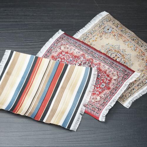 1/12 Scale Dollhouse Miniature Turkish Style Area Rug/Carpet/Mat Floor Coverings Woven Rug Floor Carpet Dolls House