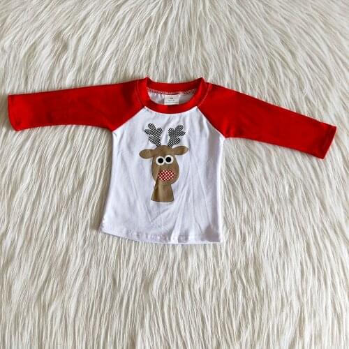 Fashion Boy Fall Long Sleeve Top High Quality Kids Cute Cartoon Raglan Shirt Teenages Christmas clothes