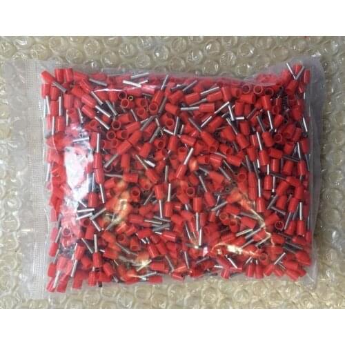 200pcs E7506 E7508 E7510 E7512 Tube insulating Insulated terminals 0.75MM2 Insulated Cord End Terminal Wire Ferrules