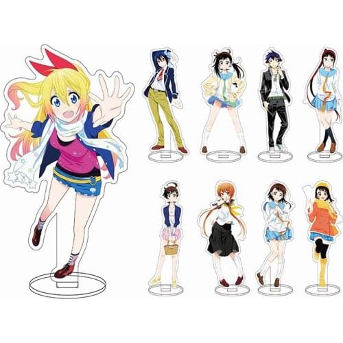 Nisekoi Ichijyo Raku Kirisaki Chitoge Onodera Kosaki Anime Acrylic Stand Figure Desk Decor Model Toy Cosplay Doll