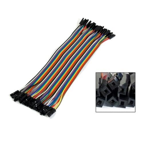 New Style 20cm F/F Solderless Flexible Breadboard Jumper Cable Wire 40 Pcs