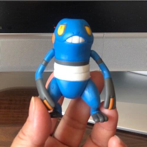 Pokemon Genuine Poison and Fighting Type Croagunk Joints Movable Action Figure Model Toys