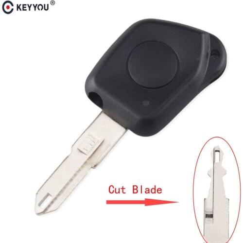 KEYYOU Remote 1 Buttons Car Key Shell For Peugeot 106 205 206 306 405 406 New Replacement Auto Key Fob Case Cover