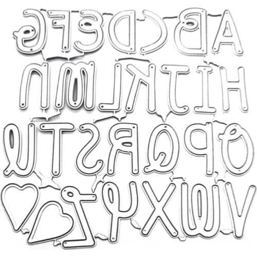 DIY Printing Carbon Steel Letter Set Embossing Mold for Paper Card Making N0PA