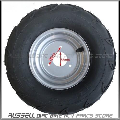 16x8-7 Tyre Tire & rim Wheel For ATV Quad SunL-110cc ATV Front Rear Wheel Taotao 125cc Go Kart