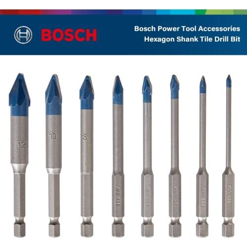 Bosch Ceramic Tile Drill Bit Hole 3-12mm Super Hard Alloy Electric Drill Bit glass Hexagonal Shank Hard Ceramic Tile Drill Bit