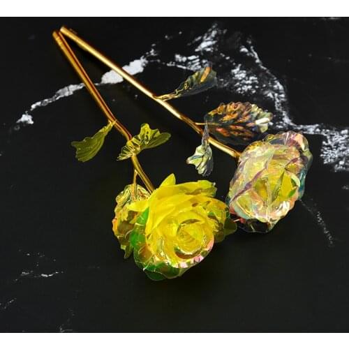 Rose Flower String lights for Valentines Day Gift Neon Party Led Light Glow Stick Lantern Heart Wire Lights 24K Gold fairy