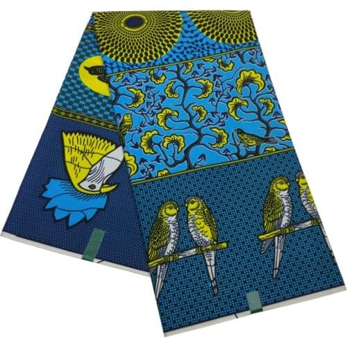 2019 Beautiful Wonderful Print 100% Polyester African Ankara Veritable Guaranteed Real Wax Fabric Sewing Material 6 Yards