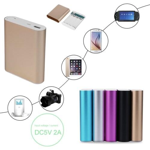 10400mAh DIY Power Bank Battery Box Case Kit Universal USB External Backup Battery Charger Powerbank For All Cell Phones