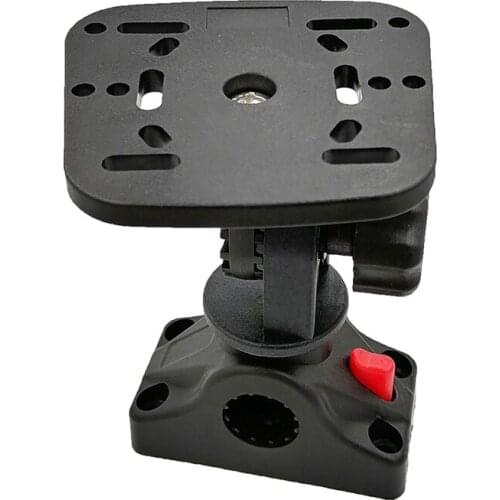 Rotatable Kayak Fishfinder Mounting Base Bracket Fishing Boat Yachts Fish Finder Rotating GPS Plate