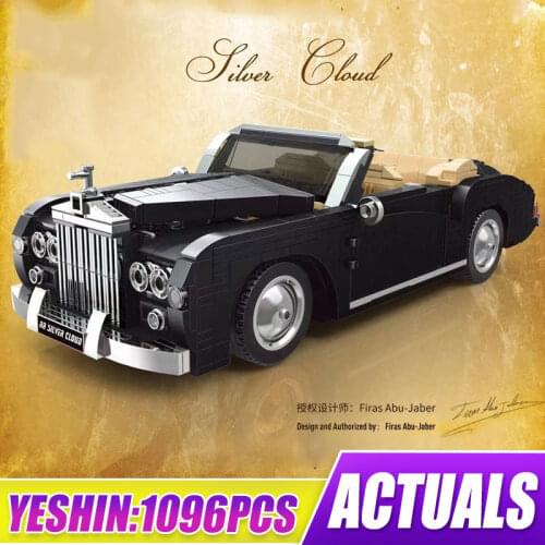 Mould King High-Tech City Creative Car MOC 1964 RR Sliver Cloud Vehicle Model Building Blocks Bricks Toys Kids Christmas Gift