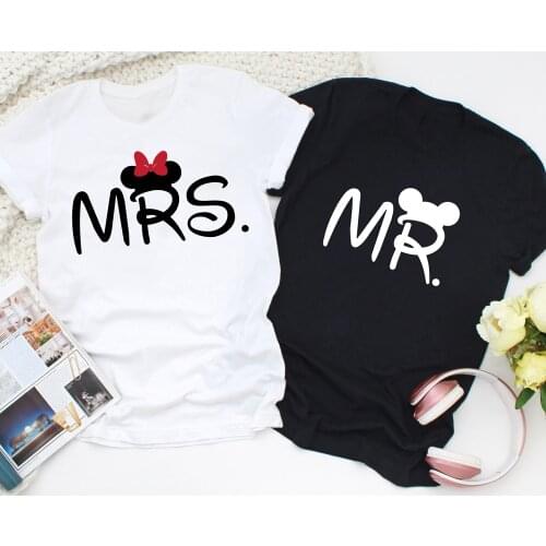 Mr And Mrs Matching Couples T-shirt Funny Unisex Newlywed Honeymoon Gift Tshirt Cute Women Graphic Valentines Day Tee Shirt Top