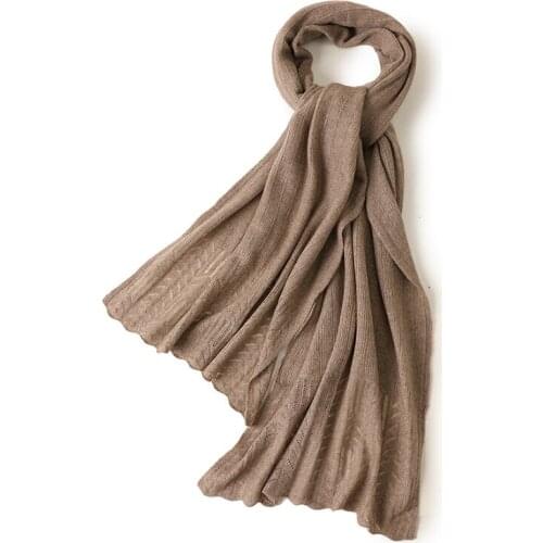 Pure 100% Cashmere scarf women 2021 women Winter Autumn new ladies knitted diamond block cashmere scarf shawl