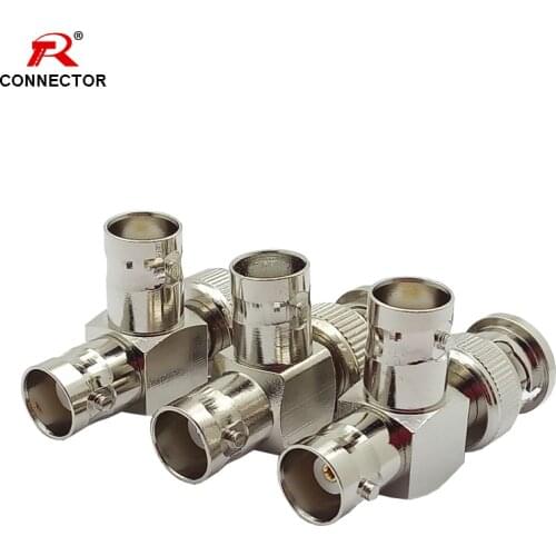 1pc BNC Connector BNC Male to Double Female Connector for Coaxial Cable