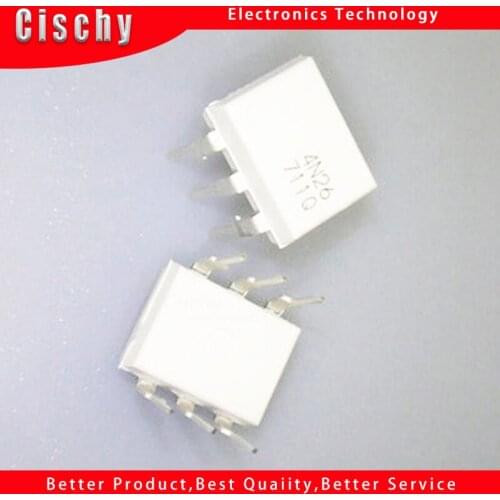 10pcs/lot EL4N26 4N26 DIP-6 optocoupler opto coupler original authentic In Stock