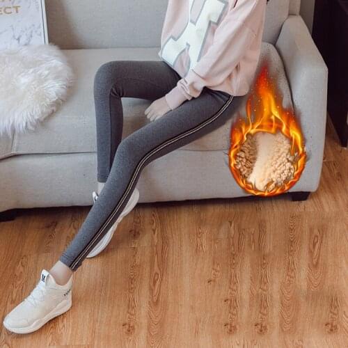 2020 Maternity Winter Warm Leggings Pregnancy Thick High Waist Pants for Pregnant Women Soft Velvet Clothing Trousers Clothes