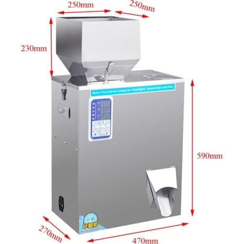220V 110V Granule Powder Packaging Machine Stainless Steel Automatic Weighing Filling Machine