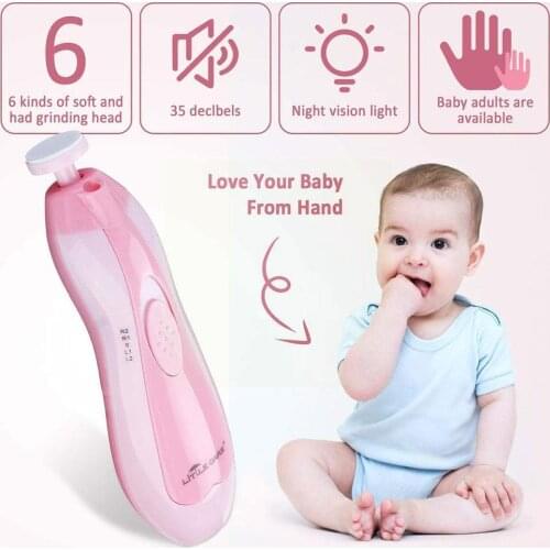 Electric Baby Nail File Clippers Toes Fingernail Cutter Gifts Perfect Tool Lightweight Mom Manicure And Compact Trimmer For S4R1