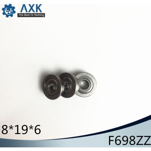 F698ZZ Flange Bearing 8x19x6 mm ABEC-1 ( 10 PCS ) F698 Z ZZ Flanged Ball Bearings F619/8ZZ