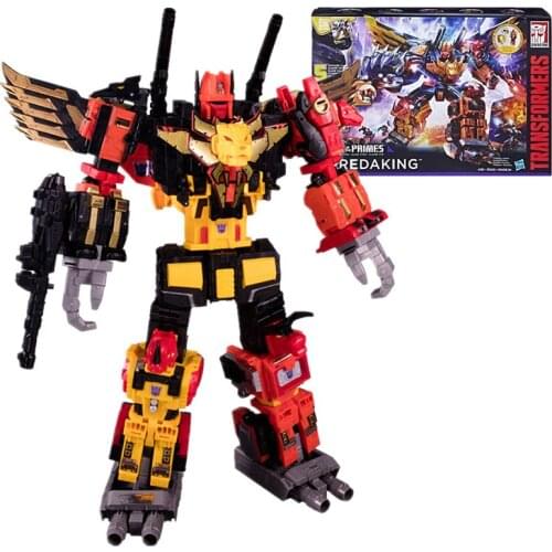 45cm Hasbro Transformers Toys Leader War Tianyuan Supernatural Power Titan Predaking Combination Action Figure Collection Model