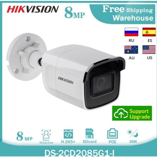 Hikvision IP Camera DS-2CD2085G1-I 8MP 4K Onvif POE Outdoor/Home H265 Mini Darkfighter IR 30m IP67 CCTV Security Bullet Camera