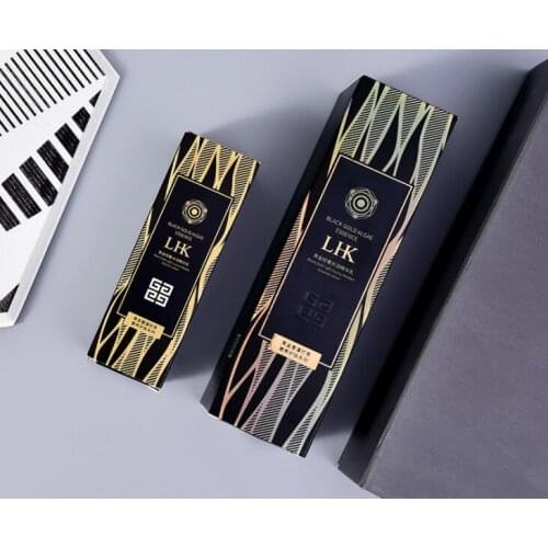 Custom Logo Cosmetic Set Boxes Nail Polish Glass Bottle Square Cardboard Display Drawer Box Print With Foam Insert ---XP0290