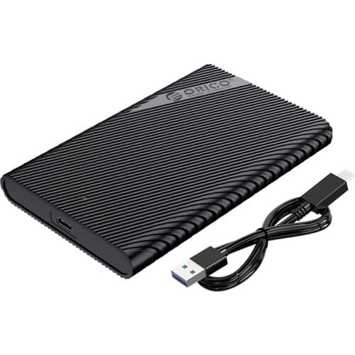 ORICO HDD Drive Enclosure USB 3.1 Gen 1 Type C to SATA External Hard Drive Enclosure for 7mm 9.5mm 2.5 inch HDD SSD Smart Sleep