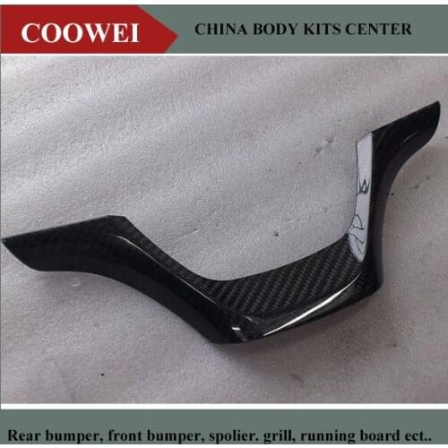 F30 High quality Carbon Fiber style Auto Car Dashboard , carbon fiber steering wheel cover caps for BMW 2013 UP
