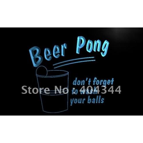 LB940- Beer Pong Game Bar Pub Club NEW Light Sign home decor crafts