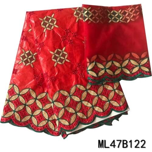 LIULANZHI African Bazin Riche 2020 Latest Bazin Brode Embroidered Bazin Rich Fabric for Women 7 Yards ML47B122