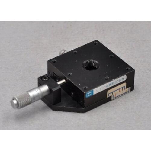 X axis 60 * 60mm Sigma manual optical cross cross rail fine-tuning slide stroke plus or minus 6.5mm aluminum