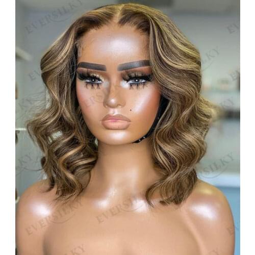 Pre Plucked Dark Brown Lace Front Human Hair Wigs with Baby Hair 180Density Curly 360 Lace Frontal Wigs for Black Women Remy