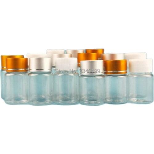 Empty Plastic Bottle 30ml Empty Plastic Liquid Seal Packaging 15g Small medicine bottle 20g Empty Transparent Seal Bottle 50pcs