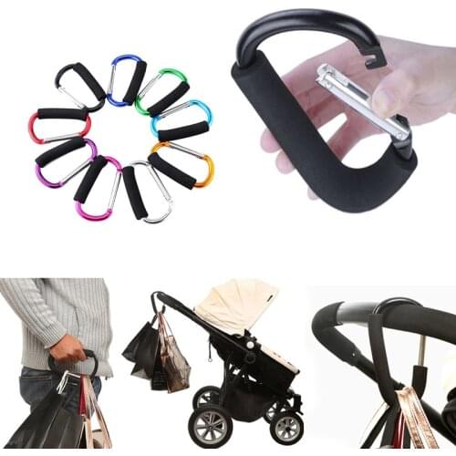 Multicolor Baby Stroller Accessories Hook Stroller Organizer Shopping Hooks Pram Hanger for Baby Car Buggy Accessoire Poussette
