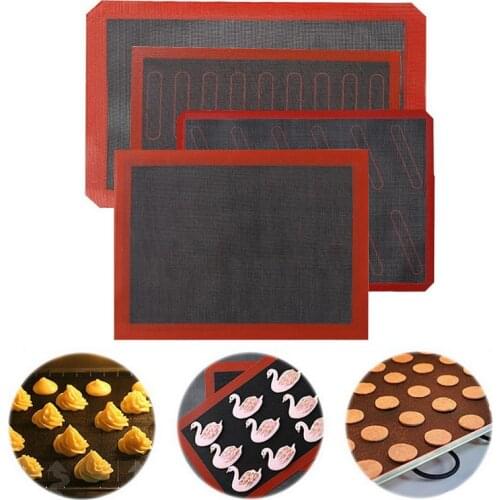 Nonstick Heat Resistant Silicone Mat for Oven Baking Cookie Bread Biscuit Puff Kitchen Tool Macaron Dough Pad Bakery Accessories