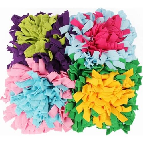 Dogs Snuffle Mat Pet Sniffing Training Blanket Detachable Polar Fleece Pads 45*45cm Pet Toy