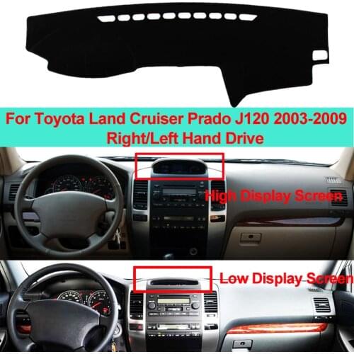 Car Inner Dashboard Cover DashMat Carpet Cushion Sun Shade For Toyota Land Cruiser Prado J120 2003 2004 2005 2006 2007 2008 2009