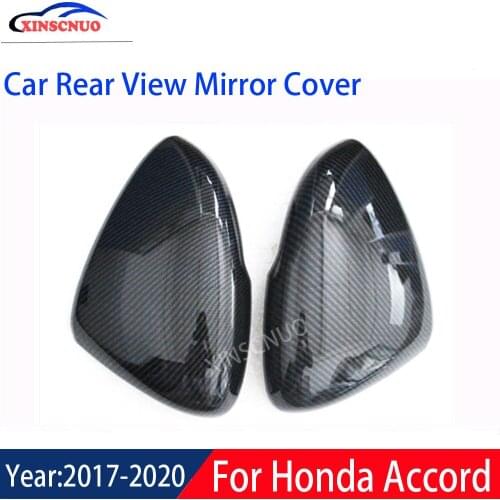 XINSCNUO Car Rear View Mirror Cover 1 Pair For Honda Accord 10th 2017 2018 2019 Mirror Covers Caps Replacement