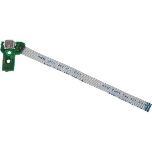 Replace USB Charging Port Board For JDS-040 PS4 Controller With 12Pin Flex Cable D08A