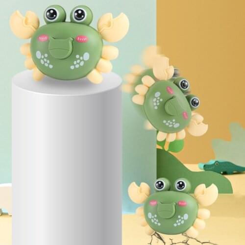 Press Crawling Crab Clockwork Toys For Baby Cute Cartoon Classic Wind Up Crab Toys Funny Pull Back Animal Bath Toys For Children