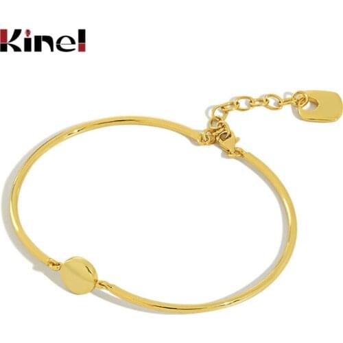 Kinel Hot Sale 925 Sterling Silver Korea Bracelets for Women Minimalist INS Bracelet Sterling Silver Jewelry