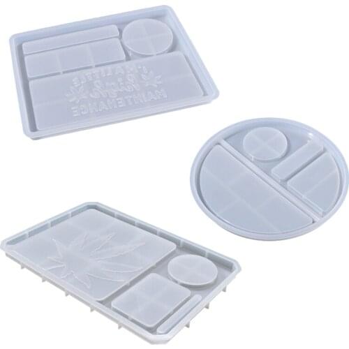 Epoxy Resin Mold Makeup Tray Cosmetic Silicone Molds For Epoxy Resin Storage Holder DIY Decorative Jewelry Box