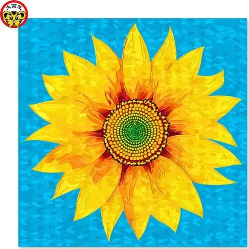Painting by numbers art paint by number Thriving sunflower Draw on canvas Digital Painting Famous paintings Abstract painting