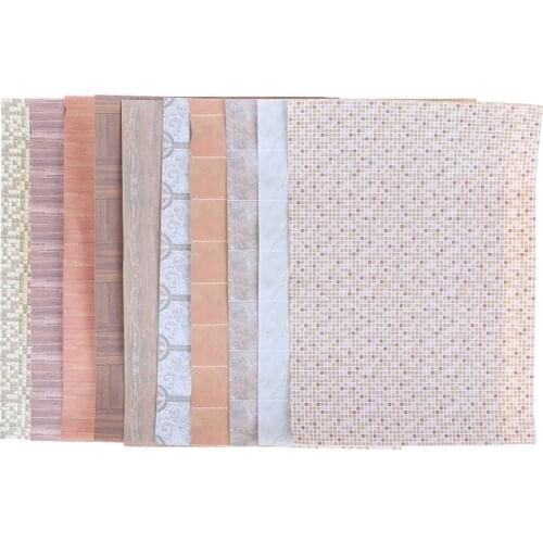 1:12 Floor Wall Paper For Dolls House Room Furniture Decor Dollhouse Miniature