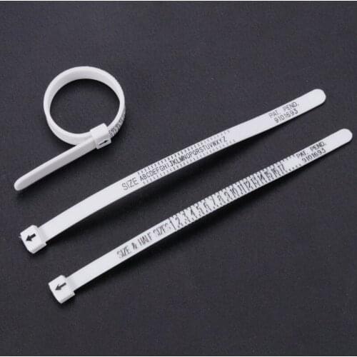 1PCS Soft Ruler White Measurement Refers Finger United States / British Degrees / European Degrees Measuring Tools