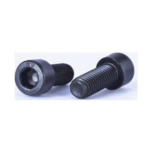 1pcs M16 Allen cup head screws hex socket cylinder headel screw anti-tooth left hand bolt carbon steel black 25mm-150mm long